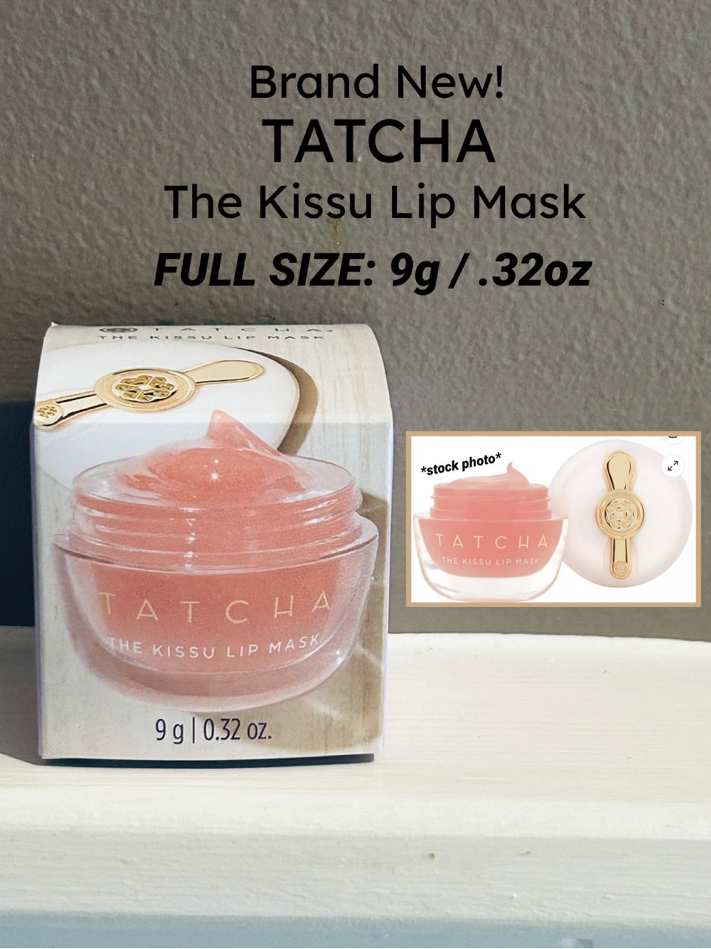 NWT Full Size! TATCHA Kissu Hydrating & Plumping Lip Mask